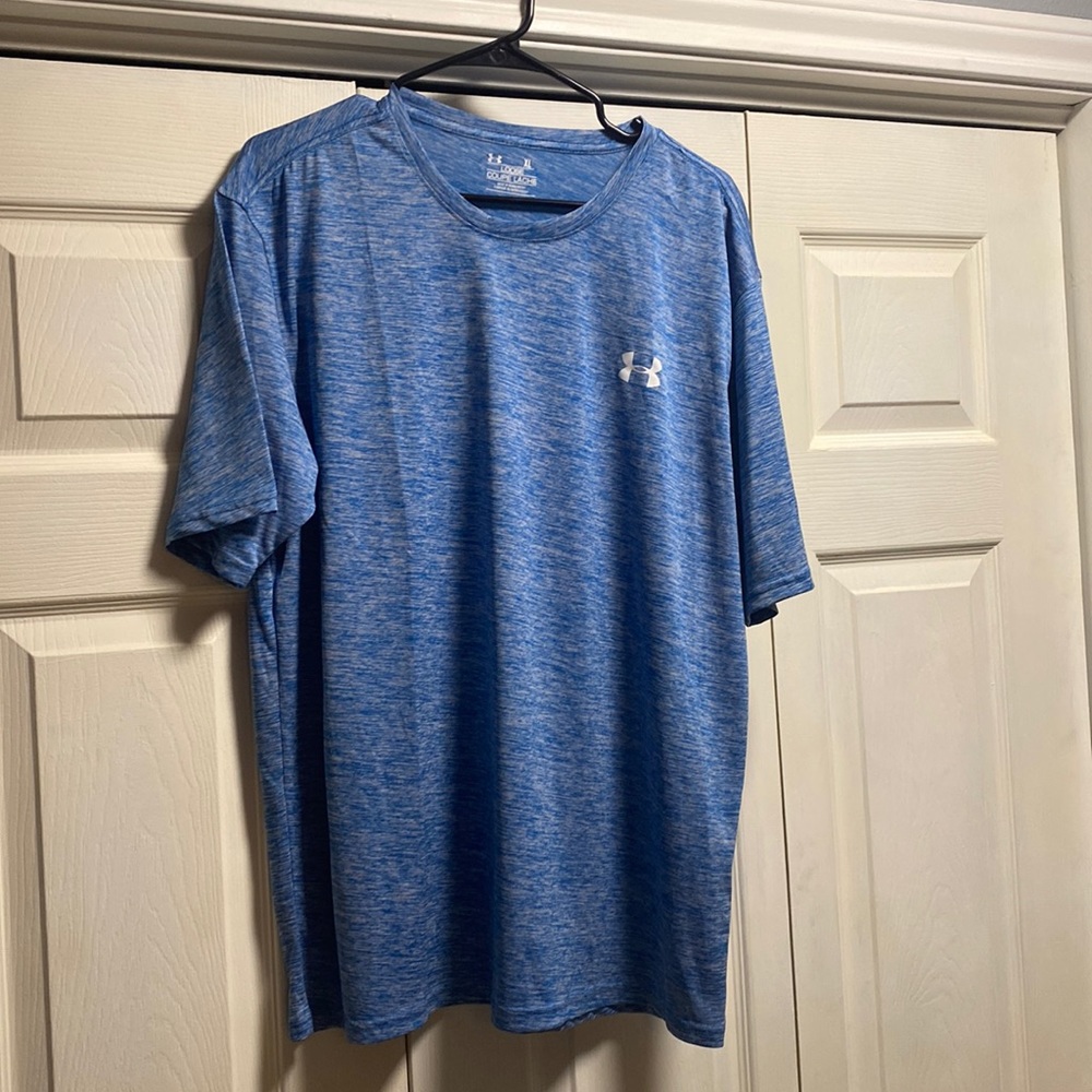 Blue, Under Armor tee